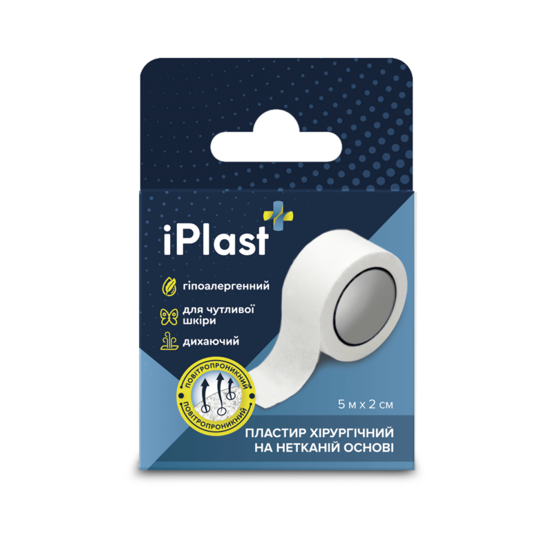 Пластир iPlast хірургічний неткан.осн. 5 м х 2 см